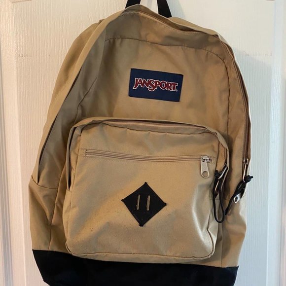 Jansport Tan Unisex Laptop Backpack - Picture 1 of 7